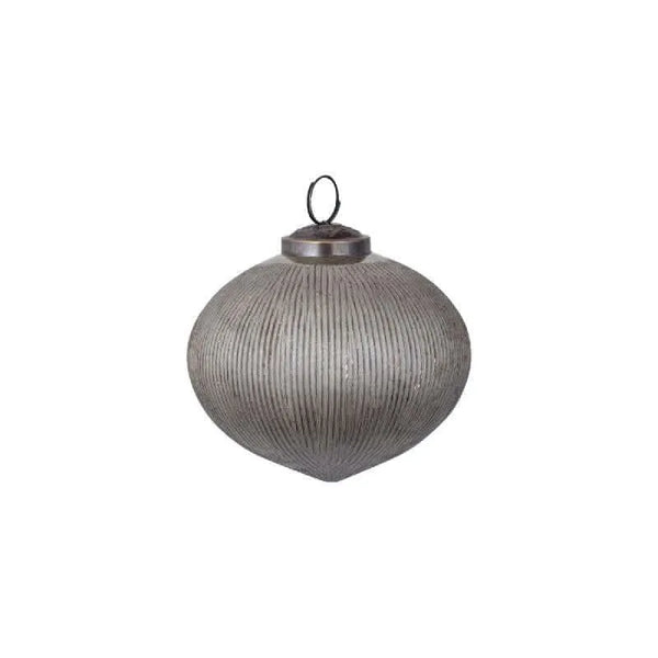 Klem Grey glass onion shaped ball lines S