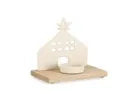 P.TEALIGHT 1P CORNWALL CASA BIANCO H16,5