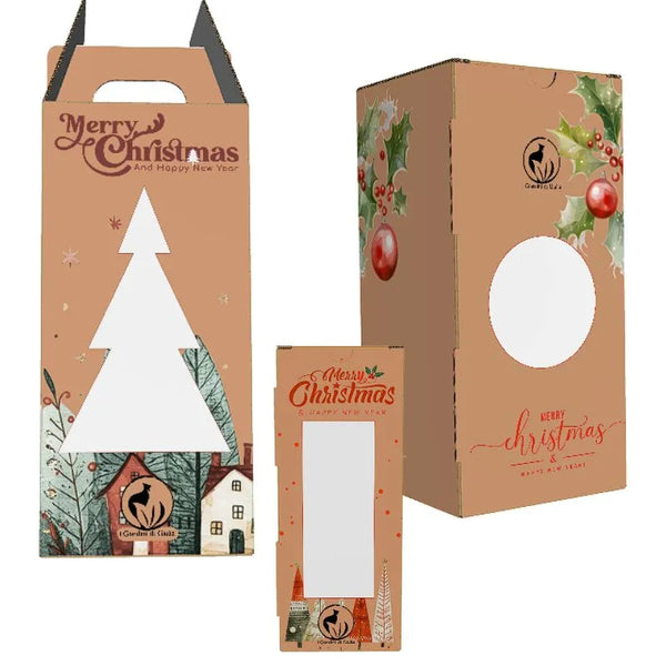Scatola con Finestra NATALE 01 - 45X18 CM