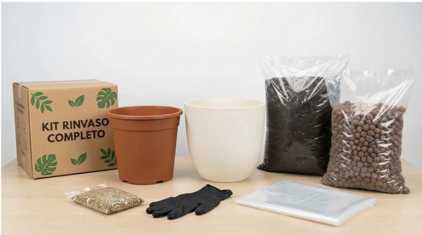 Kit Rinvaso completo per Piante da Interno con Coprivaso – Ø30 cm