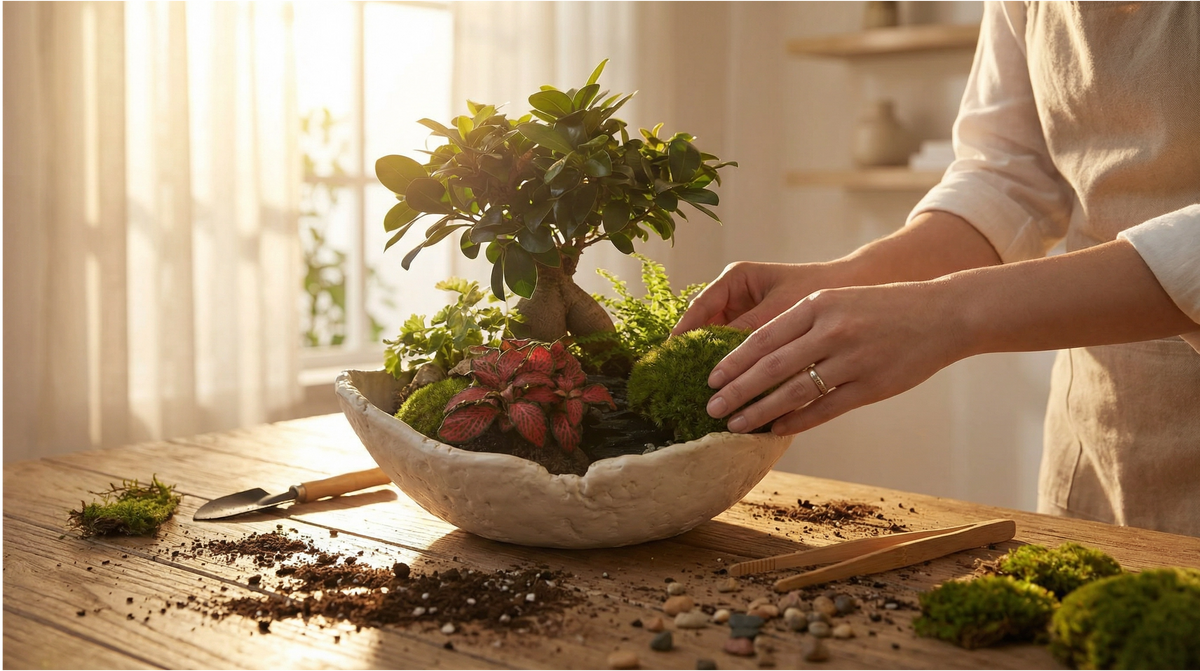 DIY that Feeds the Soul: Create Your Own Geo Terrarium with Bonsai