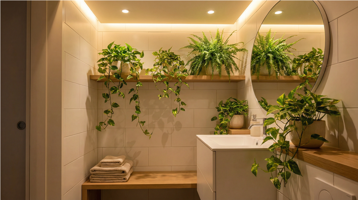 Plants for a Windowless Bathroom: 12 Species That Really Work (and How Not to Kill Them)