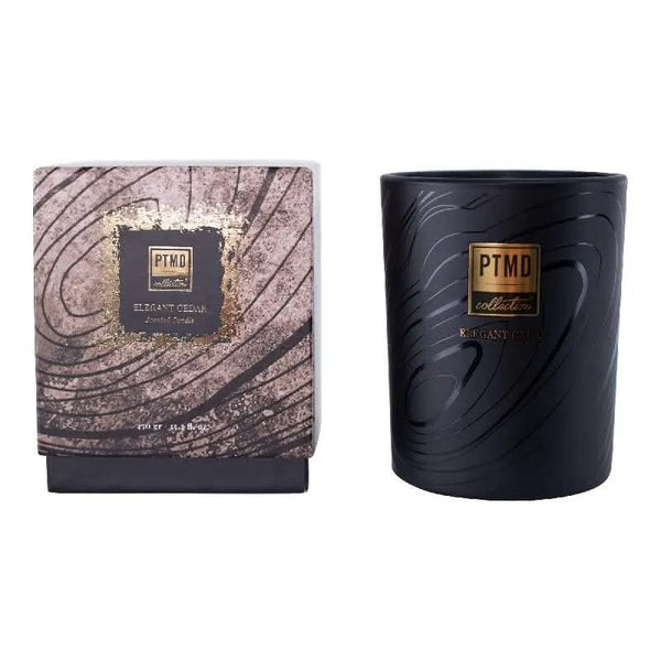 Elements fragrance candle elegant cedar 450gr