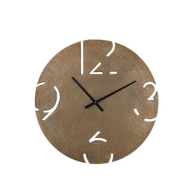 Zafrina Brass alu round clock cutout numbers S - i Giardini di Giulia  