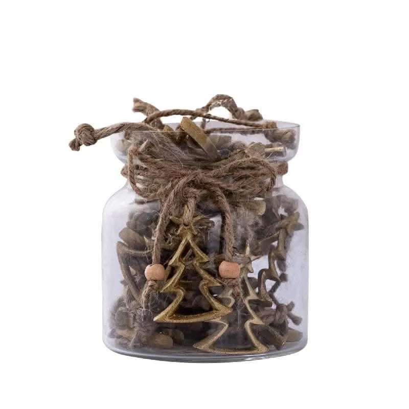 Myrcella Gold alu tree hanger in jar 30 PCS - i Giardini di Giulia  