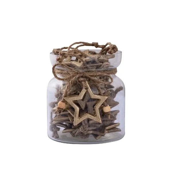 Myrcella Gold alu star hanger in jar