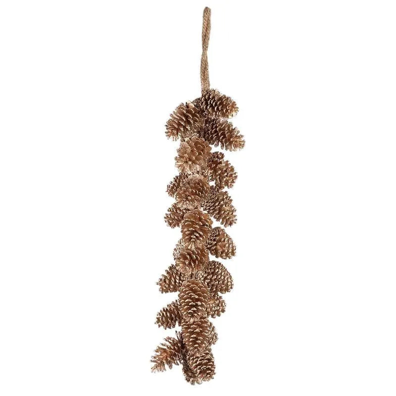 Phine Champagne hanging pinecones L - i Giardini di Giulia 
