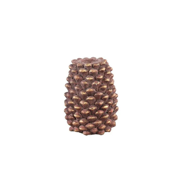 Pigna Dark Brown 1pc pinecone shape candleholder
