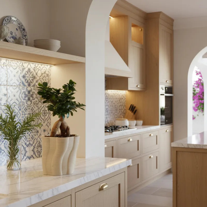 Bonsai Ficus Ginseng - dettaglio delle radici aeree e del tronco scultoreo