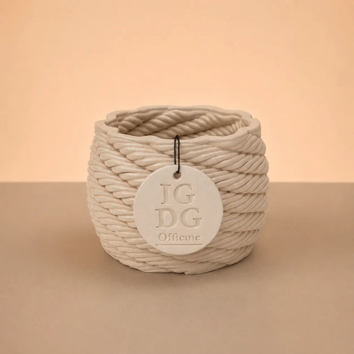 Vase en argile fait main Carina – Diamètre 9 cm