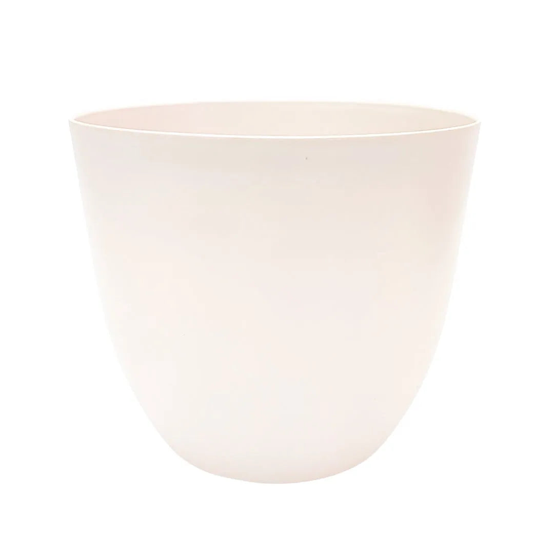 vaso conca pura bianco Ø38cm minimal in plastica riciclata per piante