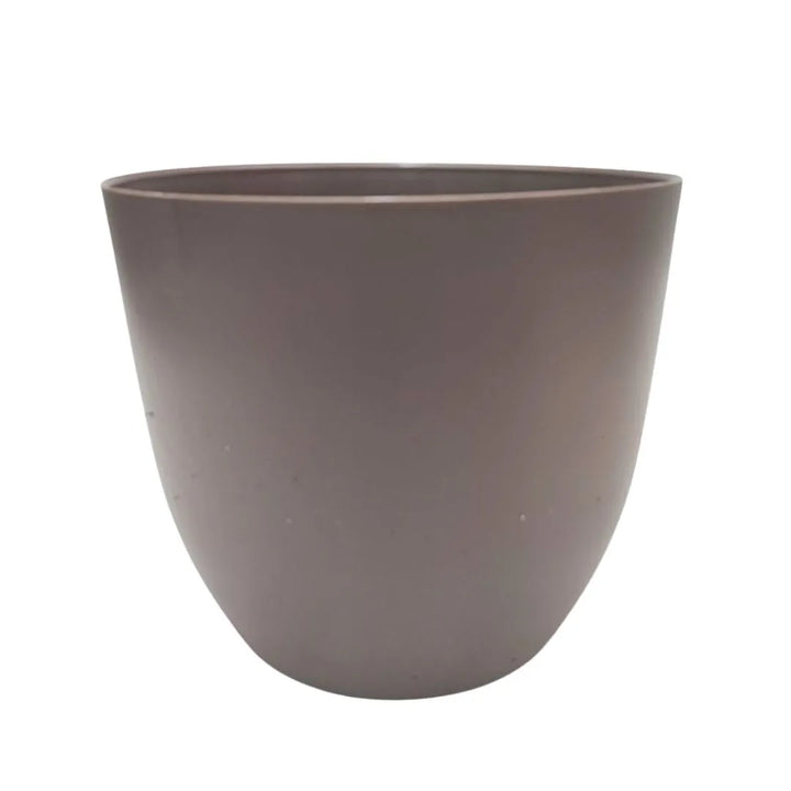 vaso conca pura tortora in plastica riciclata diametro 38 cm design moderno