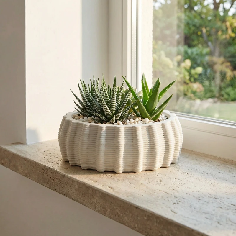 Vaso ceramica artigianale Dioniso - Vista dall'alto con le dimensioni del vaso