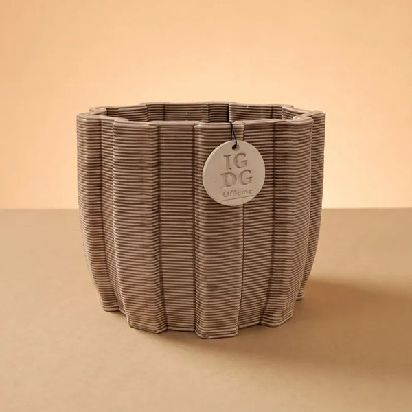 Vaso in ceramica artigianale Ares ovale Grande