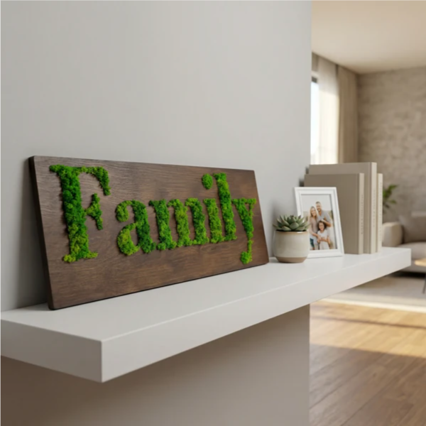 Quadro muschio stabilizzato - dettaglio della texture del muschio verde