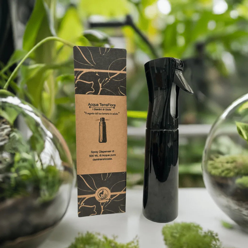 AcquaFlora - Spray Dispenser da 500 ml di Acqua Pura Demineralizzata per la Cura e Manutenzione del Terrario - i Giardini di Giulia  