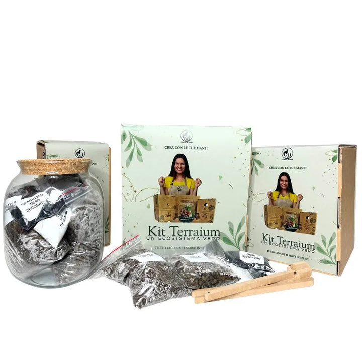 Kit Terrarium Piccolo 23×12Ø cm – Senza Piante | Made in Italy