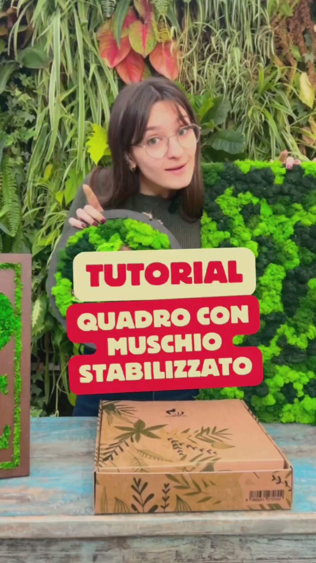 Kit Verde stabilizzato, Quadro rettangolare 30x40